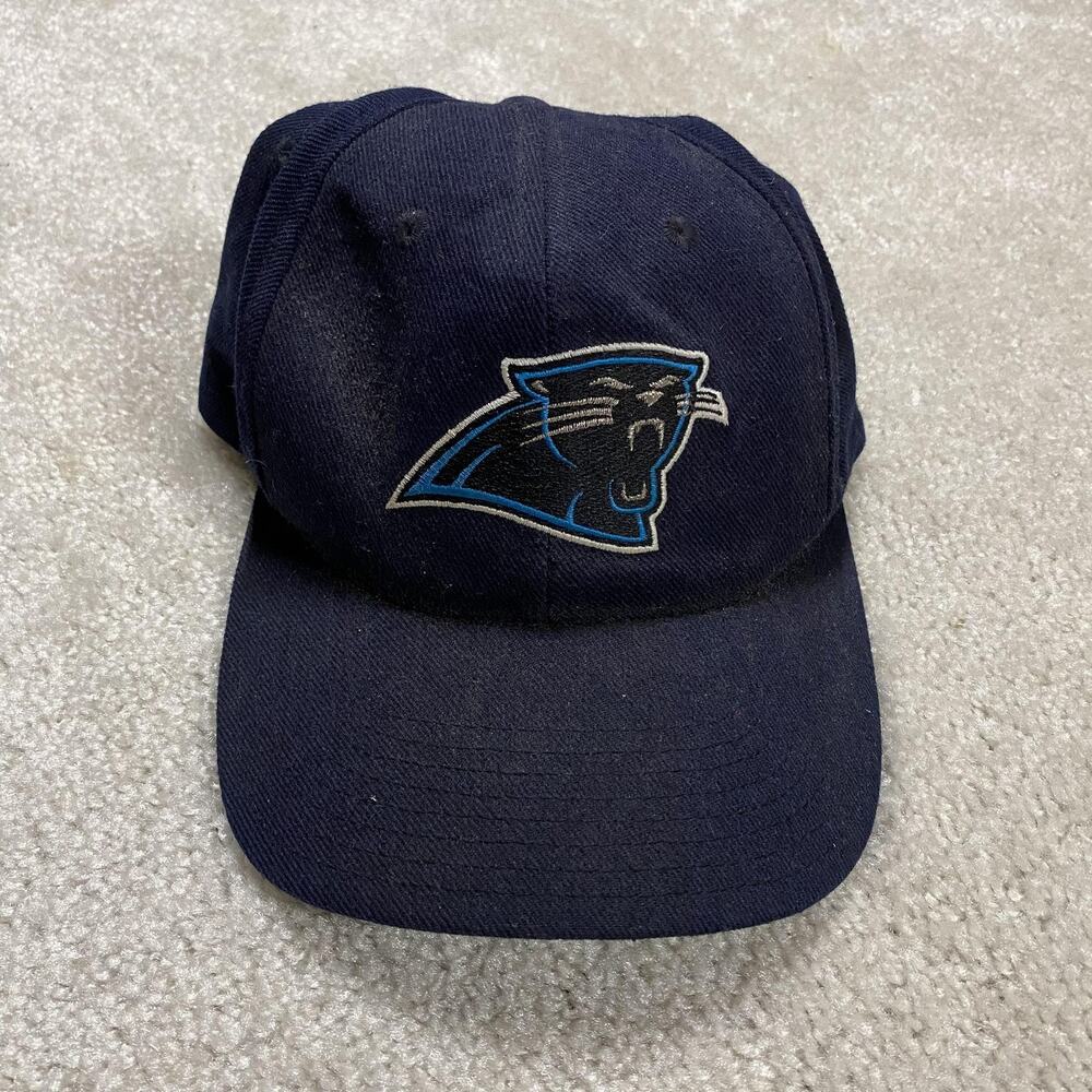 Vintage Carolina Panthers Hat Snap Back Mens Blue NFL Football American Needle
